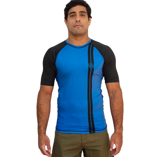 Road Rash Guard S/S - Blue