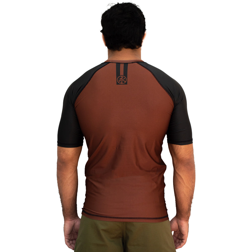 Road Rash Guard S/S - Brown