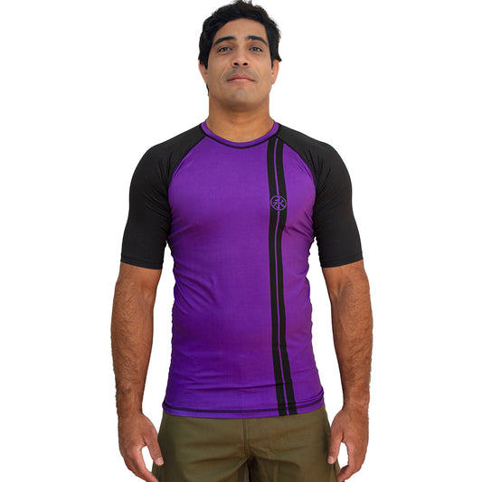 Road Rash Guard S/S - Purple