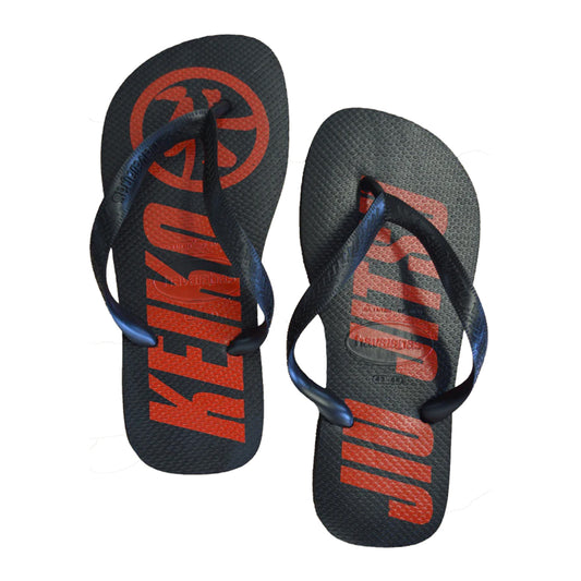 Jiu Jitsu Flip Flops - Black/Red