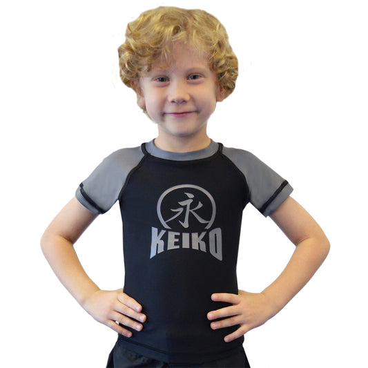 Kids Comp Team Rash Guard - Gray