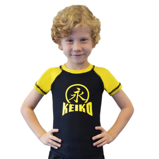 Kids Comp Team Rash Guard - Yellow