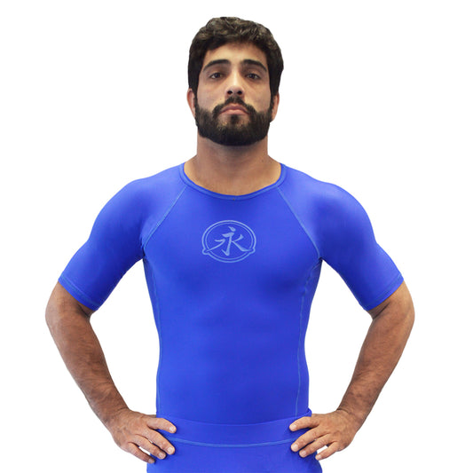 Rank Rash Guard S/S - Blue