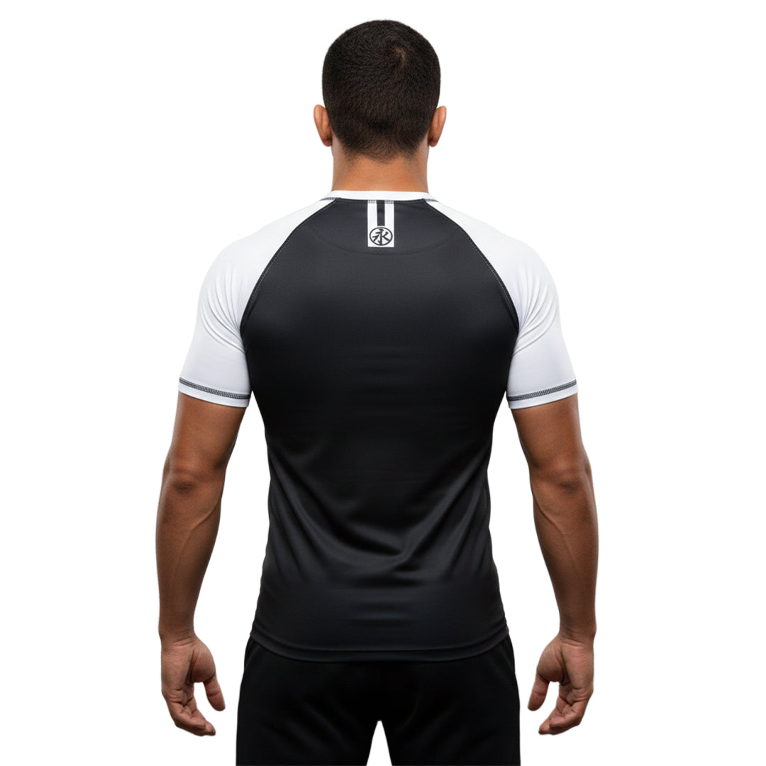 Road Rash Guard S/S - White