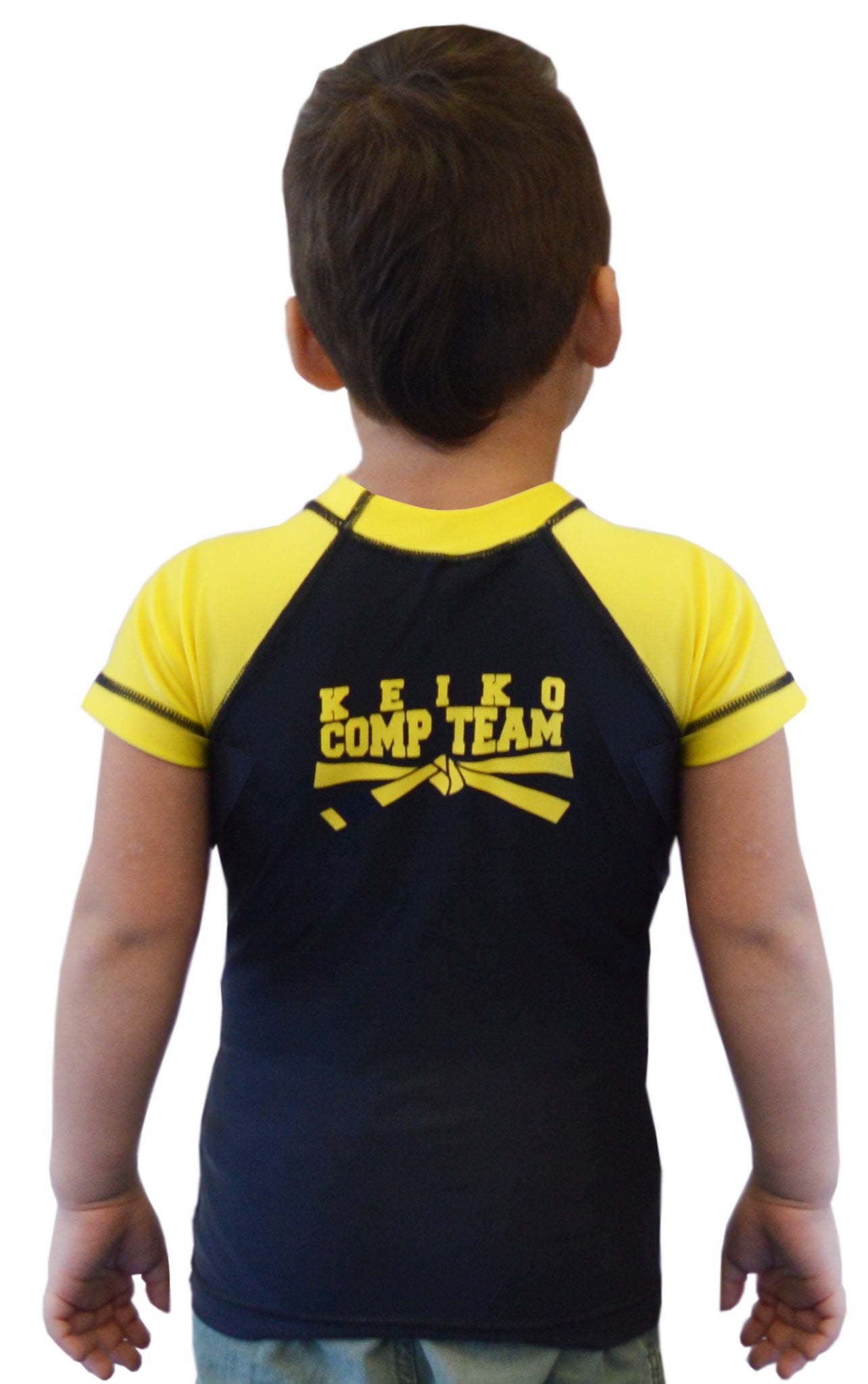 Kids Comp Team Rash Guard - Yellow