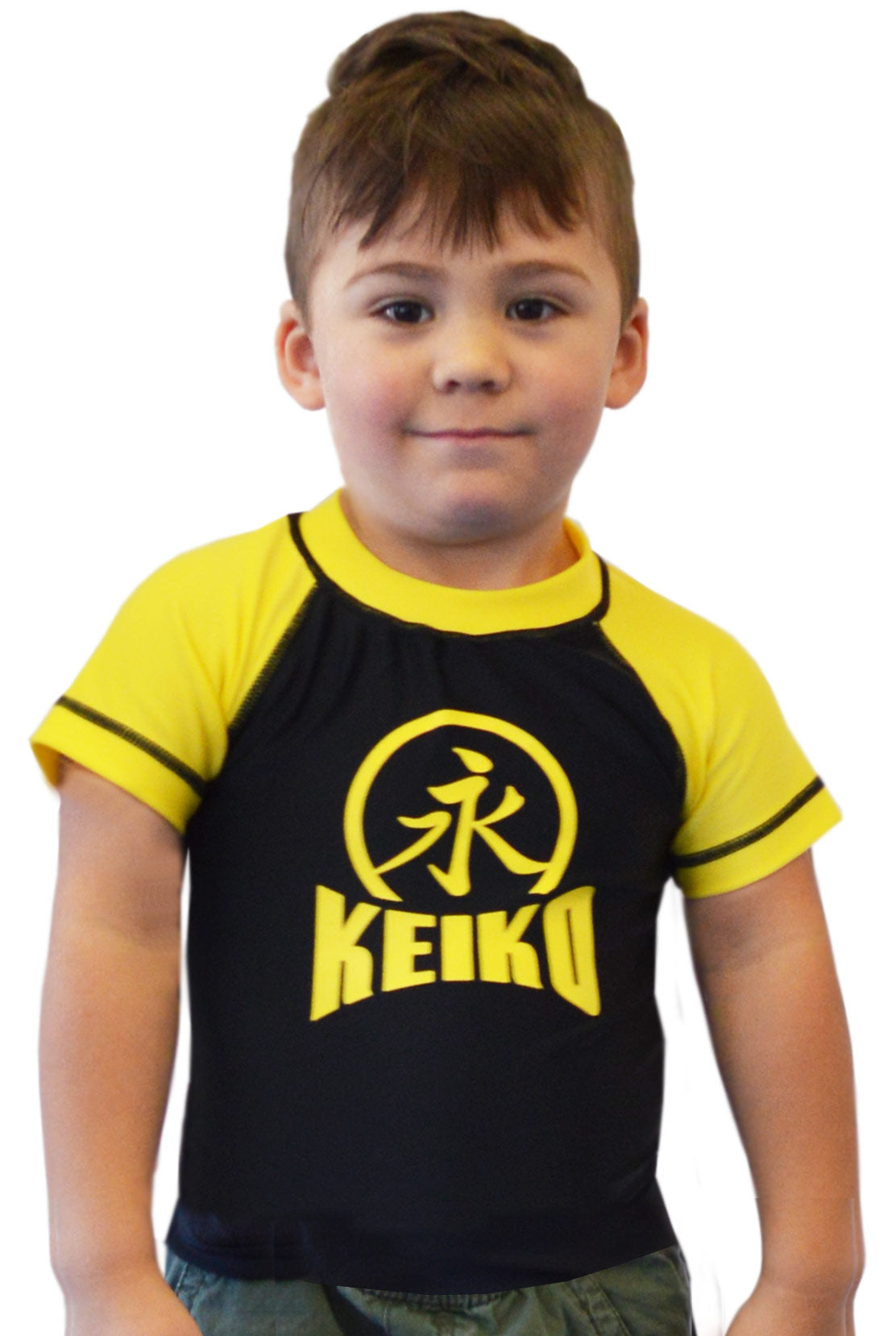 Kids Comp Team Rash Guard - Yellow