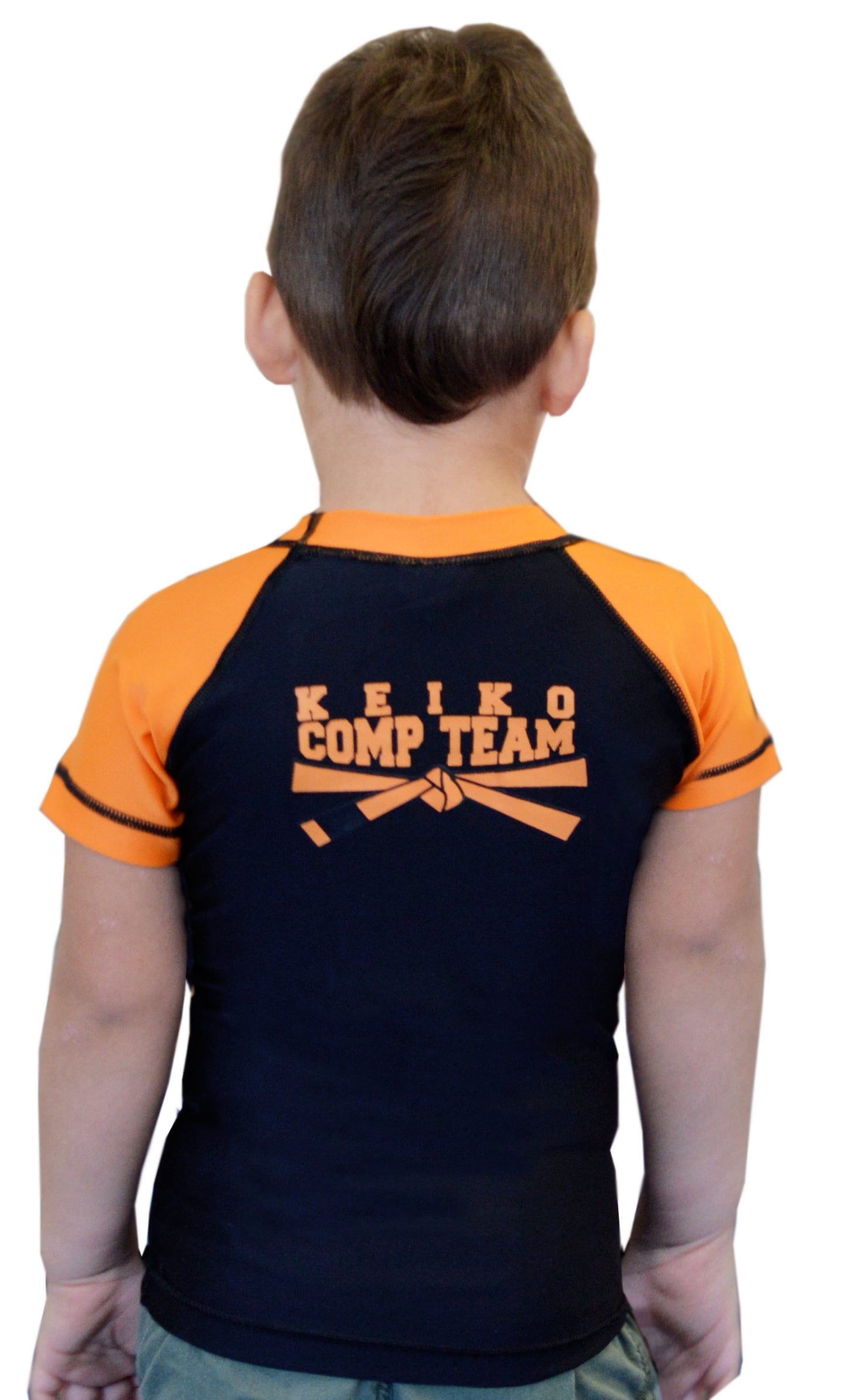 Kids Comp Team Rash Guard - Orange