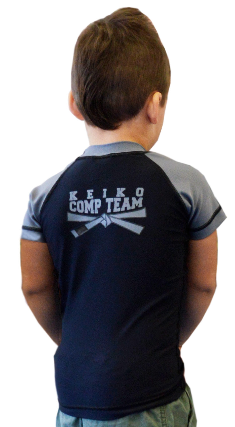 Kids Comp Team Rash Guard - Gray