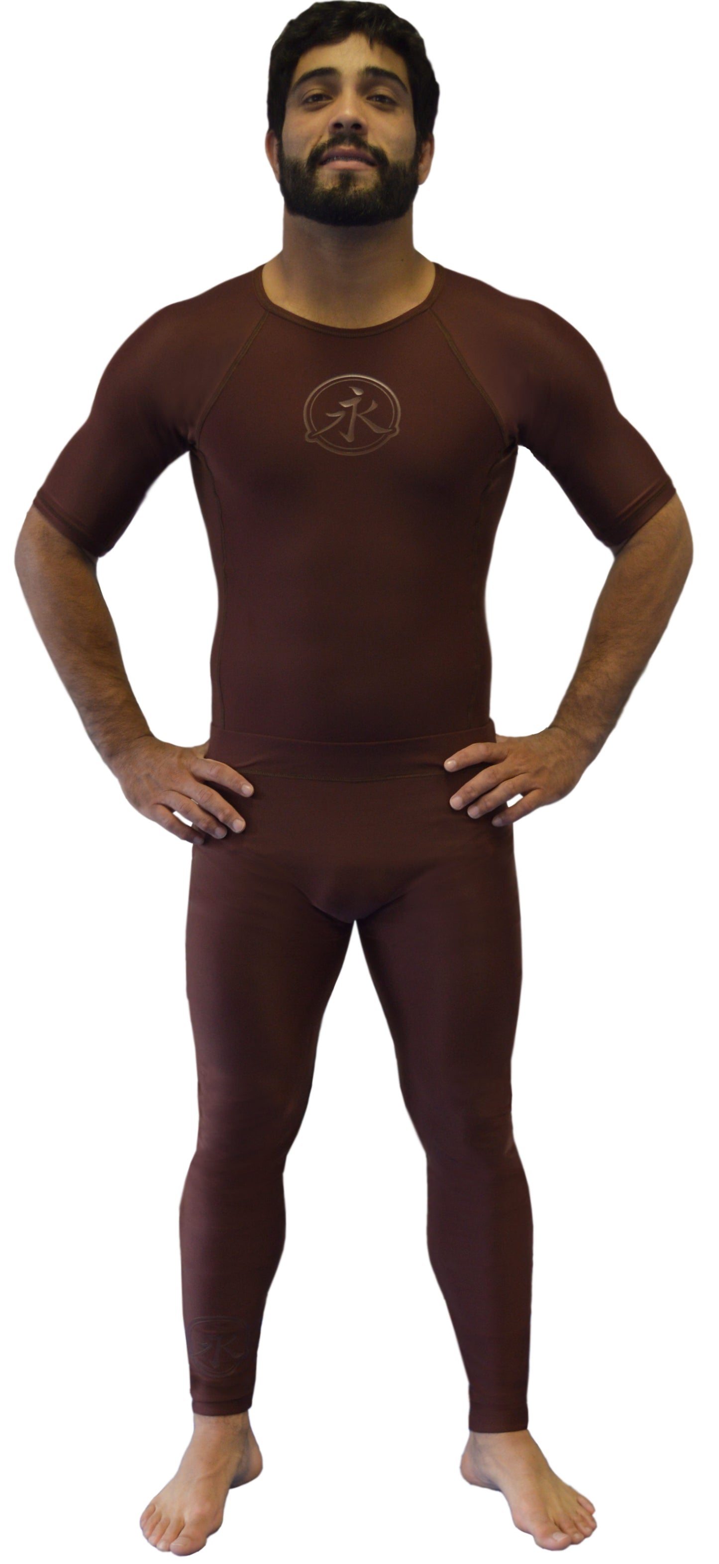 Rank Rash Guard S/S - Brown