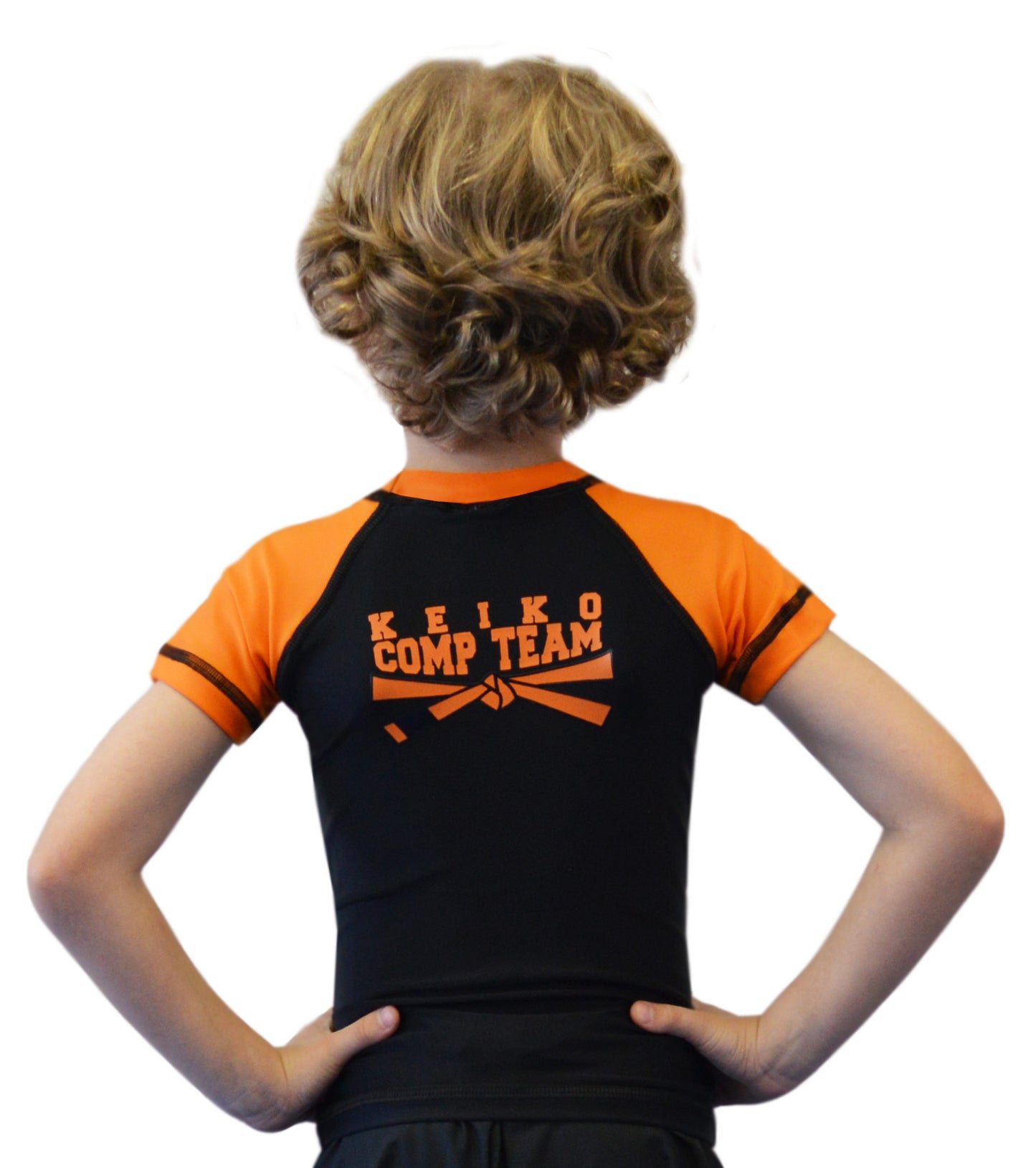 Kids Comp Team Rash Guard - Orange
