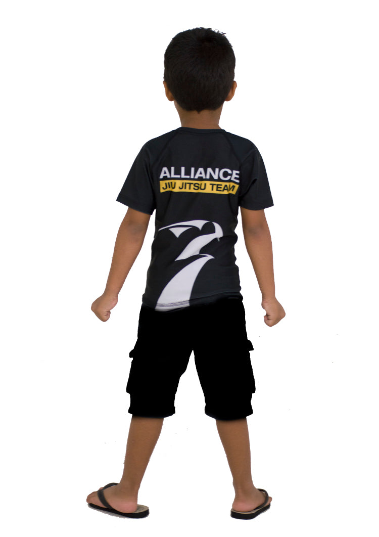 Alliance Juvenile Rash Guard S/S - Black