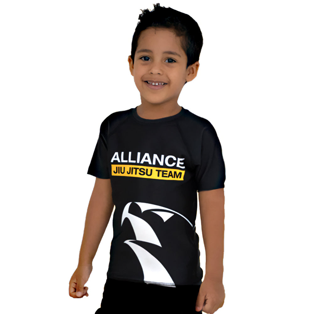 Alliance Juvenile Rash Guard S/S - Black