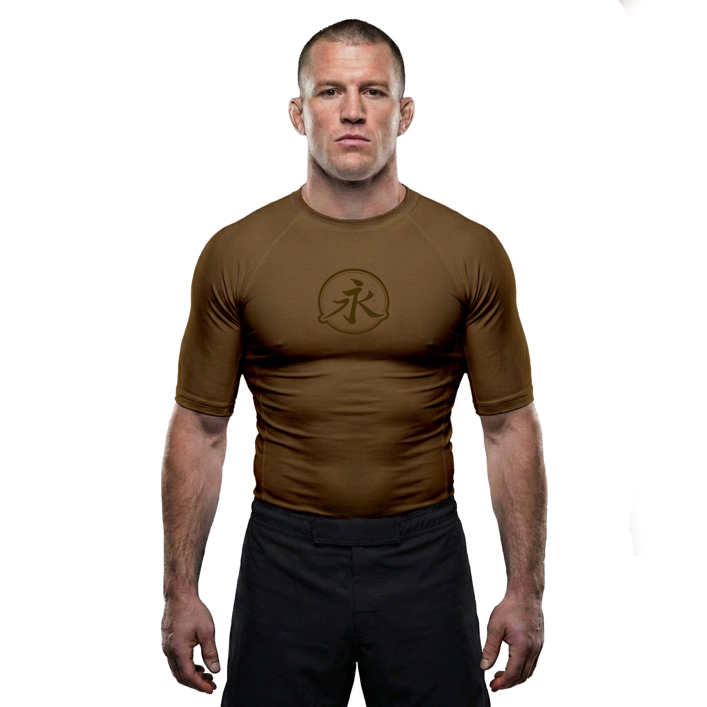 Rank Rash Guard S/S - Brown
