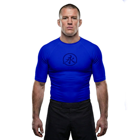 Rank Rash Guard S/S - Blue