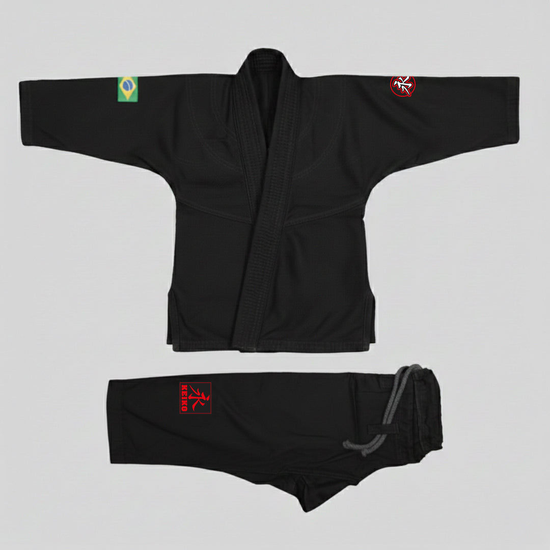 Light Weave Kids BJJ Gi - Black