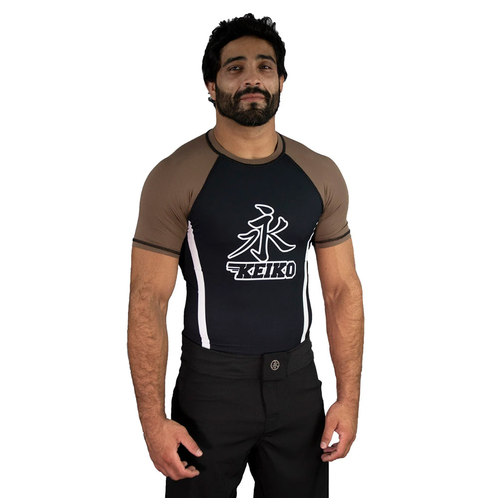 Speed Rash Guard S/S - Brown