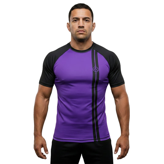 Road Rash Guard S/S - Purple