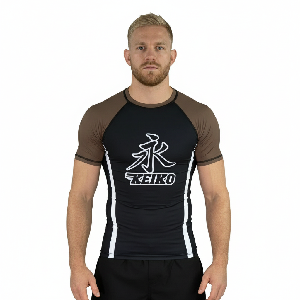 Speed Rash Guard S/S - Brown