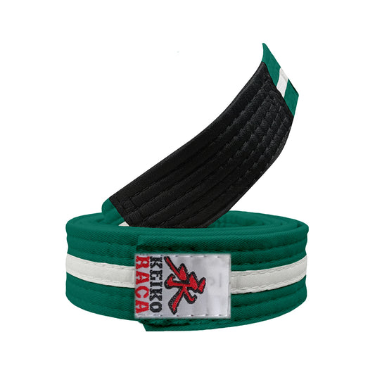 BJJ Belt - Green/White