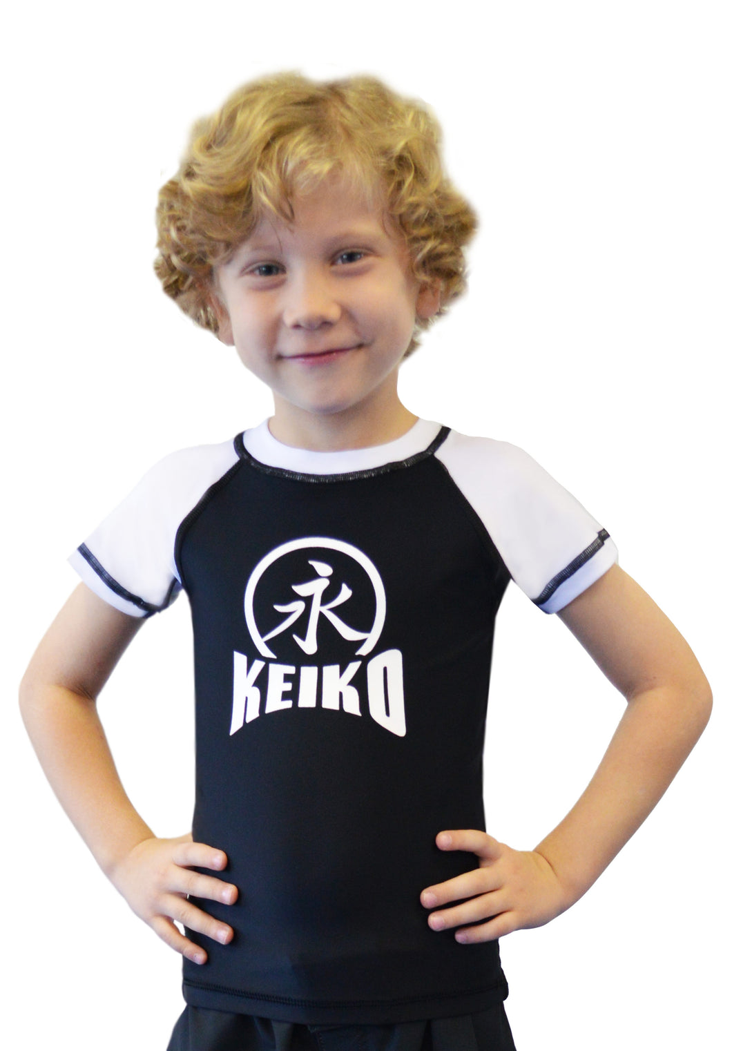 NEW Kids Comp Team Rash Guard - White
